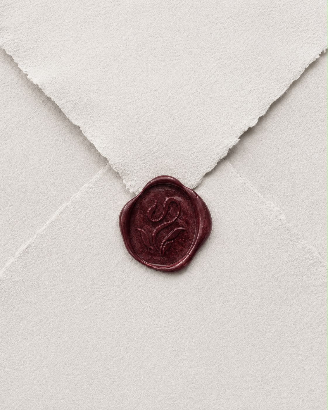 Selo da Casa Salvatti em envelope de papel artesanal
